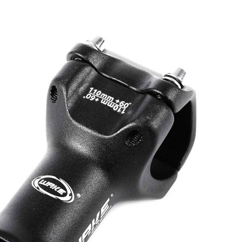 Wake MTB Stem 31.8 110mm 60 Degree Adjustable Bike Stem Mountain Bike Stem Short Handlebar Stem for Most Bicycle, Road Bike, MTB, BMX, Fixie Gear, Cycling (Alloy, Lightweight, Black) - Image 5